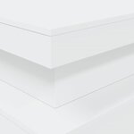 vidaXL Table basse avec lumières LED blanc 90x50x40 cm