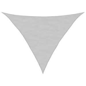 vidaXL Voile d'ombrage gris clair 3 5x3 5x4 9 m 100  polyester oxford