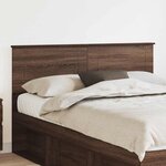 vidaXL Tête de lit Chêne brun 150 cm Bois d'ingénierie