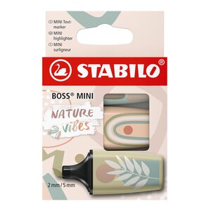 Surligneur BOSS MINI Naturevibes  étui carton de 3 STABILO