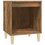 vidaXL Table de chevet Chêne fumé 40x35x50 cm