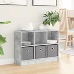 vidaXL Buffet Gris béton 73 5 x 22 5 x 53 5 cm