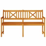 vidaXL Banc de jardin Marron 150 x 56 x 90 cm Bois d'acacia massif