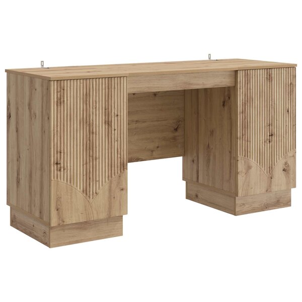 vidaXL Bureau Chêne artisanal 142 5 x 50 x 75 cm Bois d'ingénierie