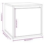 vidaXL Ensemble de meubles de couloir Sonoma gris Bois d'ingénierie