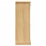 vidaXL Armoire à chaussures VIGO 60x35x96 cm bois massif de pin