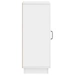 vidaXL Buffet Blanc brillant 33 x 34 5 x 87 cm Bois d'ingénierie