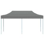 vidaXL Tente de réception pliable 3 x 6 m Anthracite