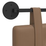 vidaXL Tête de lit suspendue Cappuccino Simili cuir