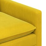vidaXL Canapé Jaune 156 x 81 x 87 5 cm Velours