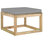 Vidaxl salon de jardin 12 pièces avec coussins bois de pin imprégné