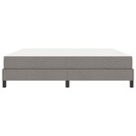vidaXL Lit à ressorts avec matelas Taupe 180 x 200 cm tissu
