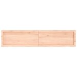 vidaXL Étagère murale 180x40x(2-6) cm bois de chêne massif non traité