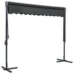 vidaXL Auvent sur pied 300 x 300 cm Anthracite