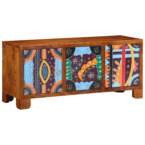 vidaXL Banc à chaussures marron miel 100 x 35 x 45 cm