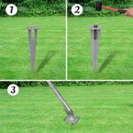 vidaXL Clôture à mailles losangées et poteaux acier galvanisé 15x1 5 m