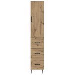 vidaXL Ensemble de Meubles 2 Pièces Chêne artisanal 33 x 34 5 x 90 cm