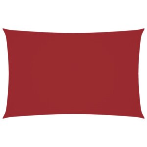 vidaXL Voile de parasol tissu oxford rectangulaire 5x8 m rouge