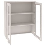 vidaXL Dessus de buffet HAMAR Blanc 85x35x100 cm Bois de pin massif