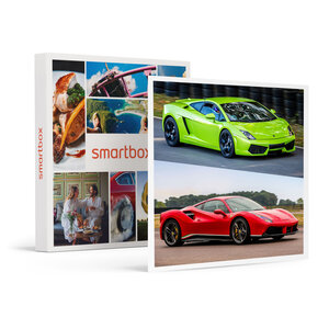 SMARTBOX - Coffret Cadeau Stage de pilotage multivolant : 2 tours en Lamborghini Gallardo et 2 tours en Ferrari 488 sur le circuit de Nogaro - Sport & Aventure