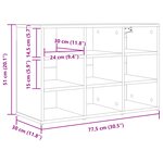 vidaXL Cabinet à chaussures Gris béton 103x30x51 cm Bois d'ingénierie