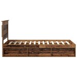 vidaXL Cadre de lit Bois ancien 100 x 200 cm Pin massif