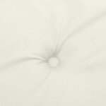 vidaXL Coussins de chaise à dossier bas lot de 6 crème mélangé tissu