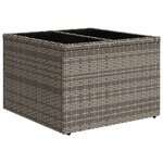 vidaXL Salon de jardin 8 Pièces avec coussins gris clair résine tressée