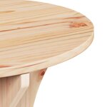 vidaXL Table basse 2 Pièces Naturel 46 x 46 x 47 cm Bois massif en pin