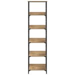 vidaXL Étagère Chêne artisanal 50 x 33 x 188 5 cm Bois d'ingénierie