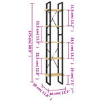 vidaXL Bibliothèque à 5 niveaux 40x30x175 cm Bois de pin