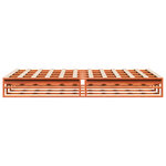 vidaXL Cadre de lit sans matelas cire marron 120x190cm bois pin massif