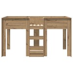 vidaXL Lit Superposé pour Enfants Chêne artisanal 90 x 190 cm