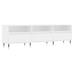 vidaXL Meuble TV blanc 150x30x44 5 cm bois d'ingénierie