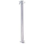 vidaXL Colonne à eau de jardin 80 cm acier inoxydable rond