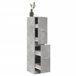 vidaXL Armoire d'apothicaire gris béton 30x41x144 5 cm bois ingénierie