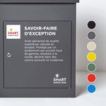 Boîte à colis moyenne 1 porte Gris foncé à accès frontal Acier galvanisé SMART PARCEL BOX™