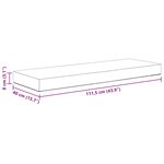 vidaXL Coussin de Siège d'Extérieur Crème 115 x 40 x 8 cm