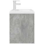 vidaXL Armoire lavabo de salle de bain avec bassin intégré et robinet
