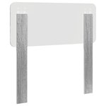vidaXL Tête de lit Gris Sonoma 80 cm Bois d'ingénierie