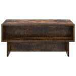 vidaXL Table basse Chêne fumé 80 x 46 x 35 cm Bois d'ingénierie