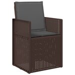 vidaXL Chaises de jardin salle à manger 2 Pièces Marron et anthracite PP
