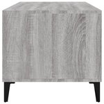 vidaXL Table basse Sonoma gris 90x49x45 cm Bois d'ingénierie