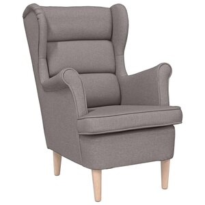 vidaXL Fauteuil taupe 74x84x100 cm tissu
