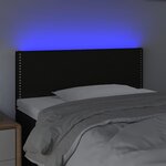 vidaXL Tête de lit à LED Noir 90x5x78/88 cm Tissu