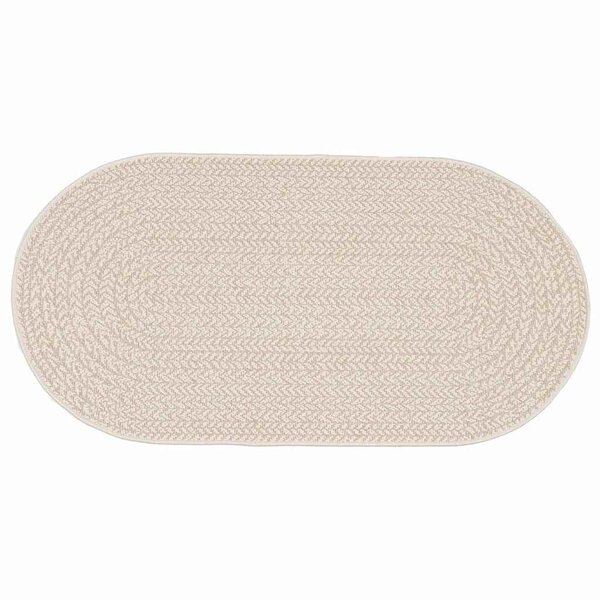 vidaXL Tapis ZIZUR Crème 150 x 80 cm Polypropylène