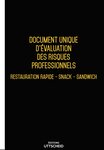 Document unique d'évaluation des risques professionnels métier (Pré-rempli) : Restauration Rapide - Snack - Sandwich 2025 UTTSCHEID
