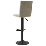 vidaXL Tabourets de bar lot de 2 gris clair velours
