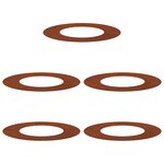 vidaXL adapté pour anneaux d'arbre plats 5 Pièces Marron Ø40 / 70 cm