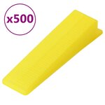 vidaXL Système de nivellement de carrelage 500 cales 2500 clips 2 mm